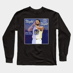 Nigh Night - Steph Curry Dark T-Shirt Long Sleeve T-Shirt